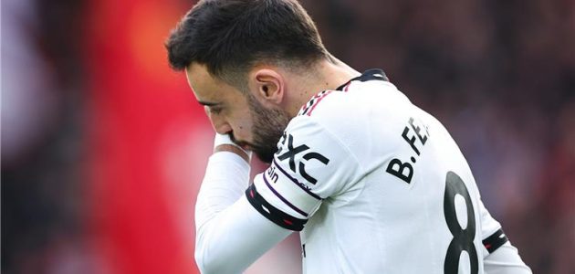 برونو فرنانديز يفلت من العقوبة بعد هزيمة مانشستر يونايتد أمام ليفربول
