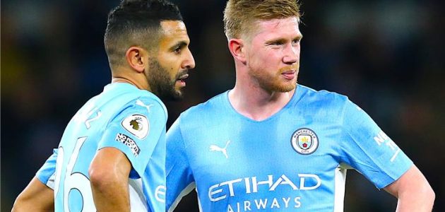 تشكيل مانشستر سيتي أمام كريستال بالاس.. دي بروين ومحرز على دكة البدلاء